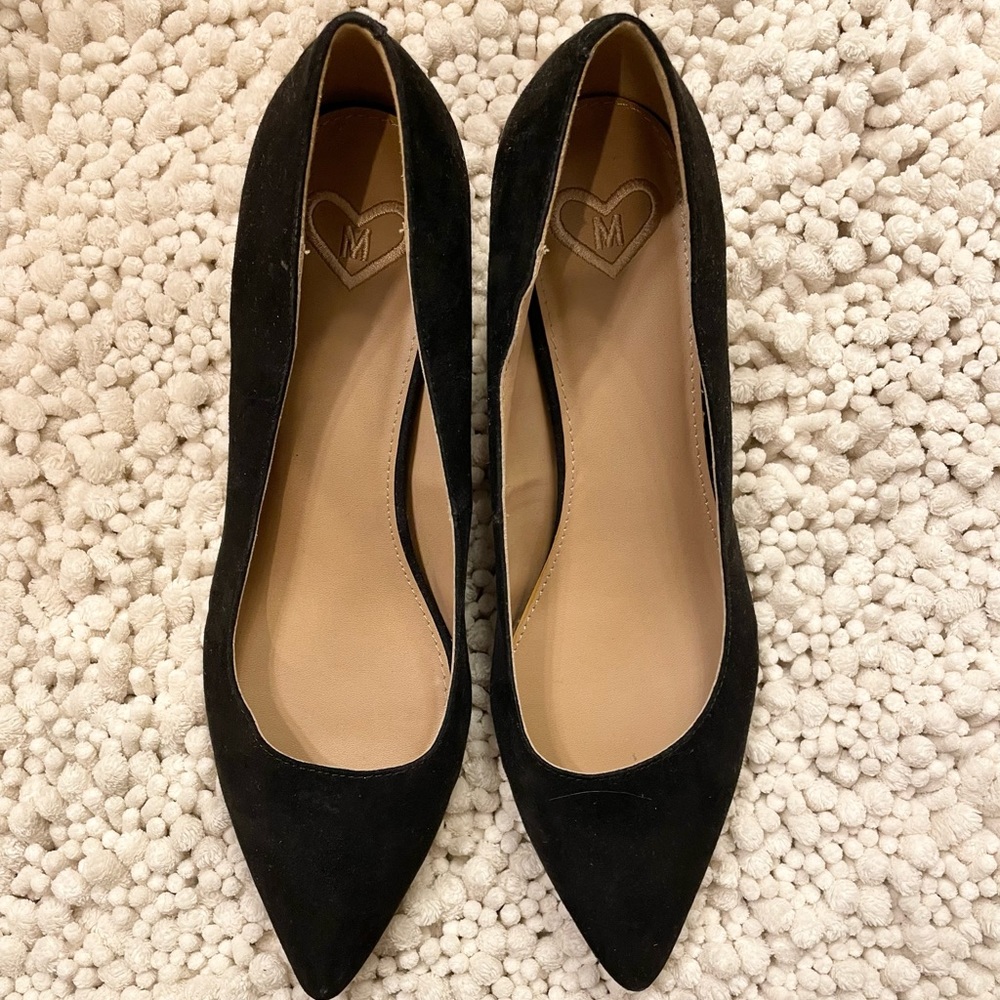 Black low heels